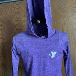 YMCA Purple Hooded Long Sleeve